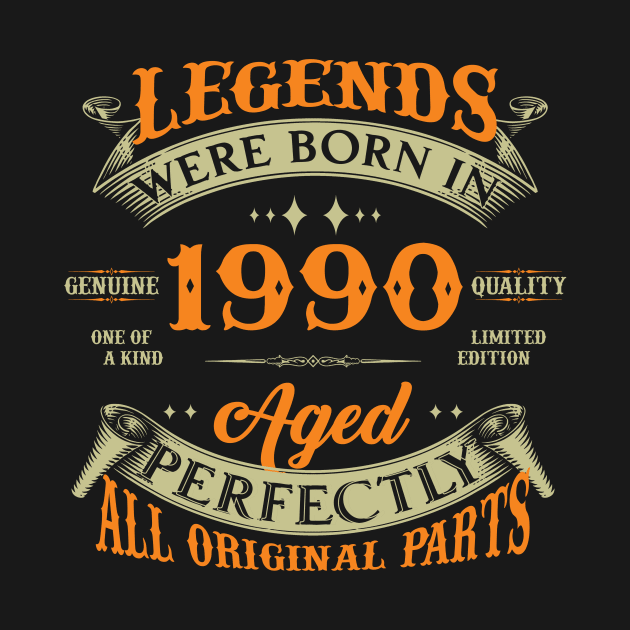 Legends Were Born In 1990 34th Birthday by Kontjo