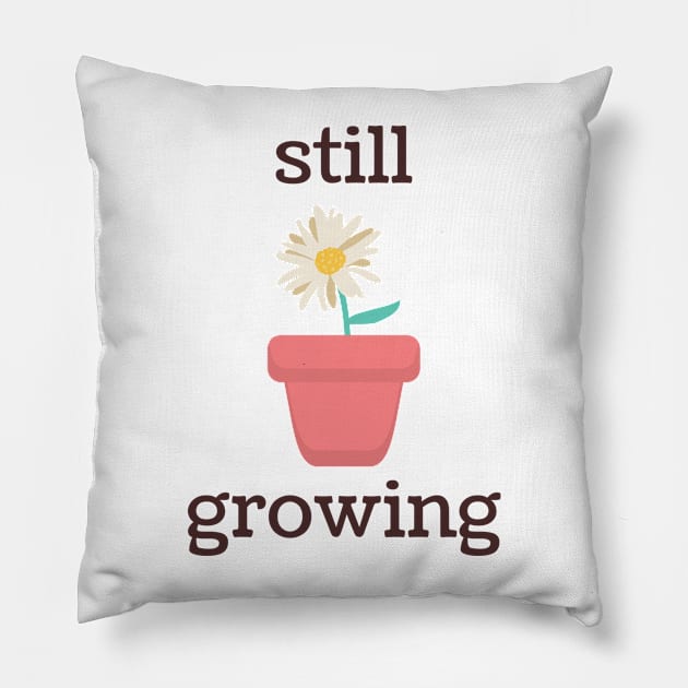 Still Growing Daisy Pillow by ThievingNargles