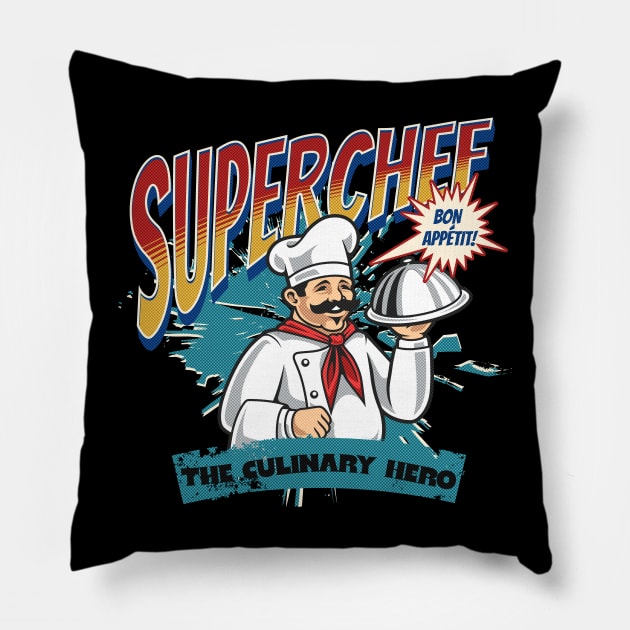 Superchef Pillow by NorseMagic