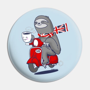 Happy Tea Sloth Pin