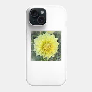 Dahlia Bloom Of Soft Yellow Phone Case