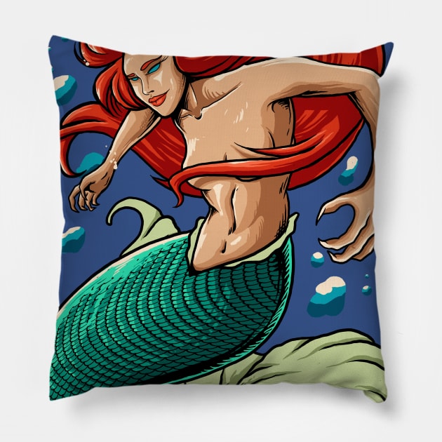 Mermaid Pillow by mrgeek