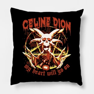 celine dion metal Pillow