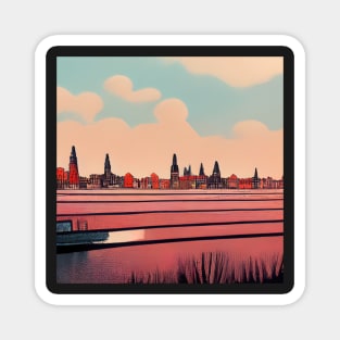 Amsterdam | Comics Style Magnet