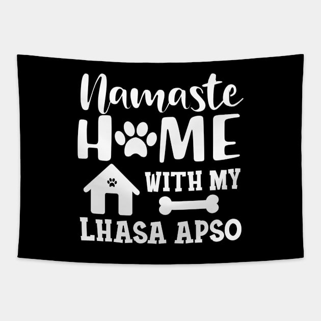 Lhasa Apso Dog - Namaste home with my Lhaso apso Tapestry by KC Happy Shop