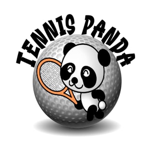 Funny Tennis Panda T-Shirt