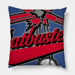 Batbusters Baseball Logo Pillow