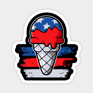 USA Ice Cream Magnet