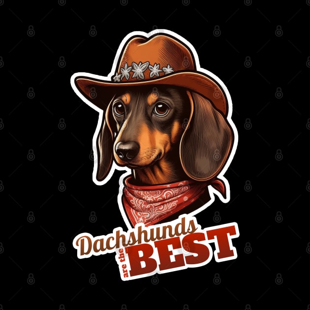 Cowboy Dachshund by k9-tee