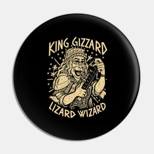 Psychedelic God King Gizzard & Lizard Wizard Pin