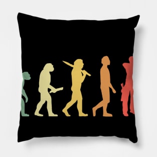 Retro Archery Evolution Gift For Archers & Bowmen Pillow