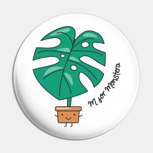 M for Monstera Pin