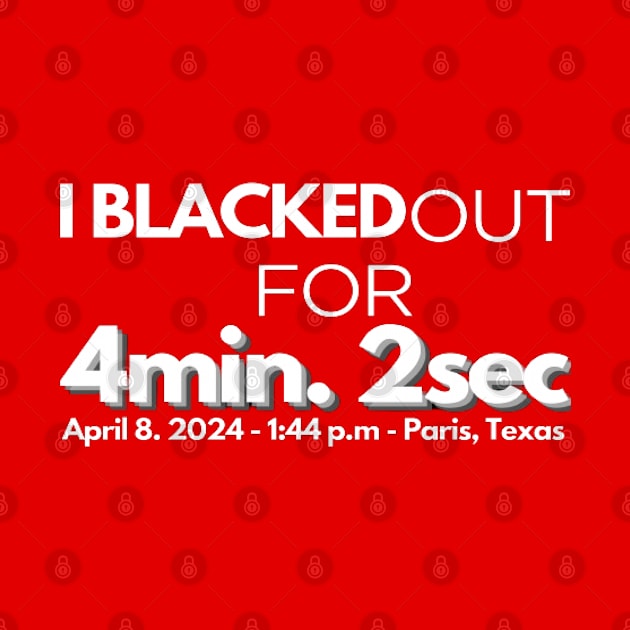 America's total eclipse 2024 Paris, texas an unforgettable blackout! by DesignHND