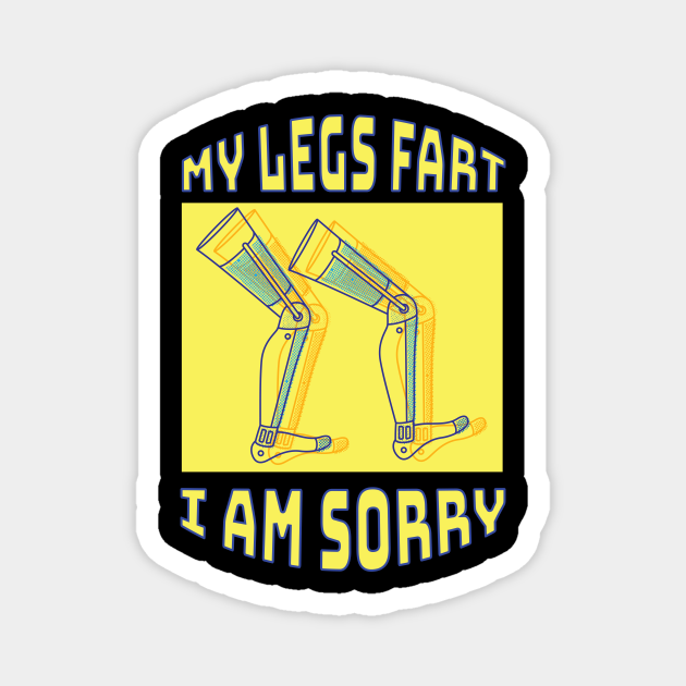 Leg Prosthetic and AmpuMotive Amputation Awareness Limb Joke Leg