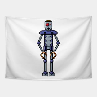 Pixel Robot 207 Tapestry