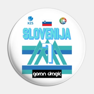 Goran Dragic Slovenija Fan Design Pin