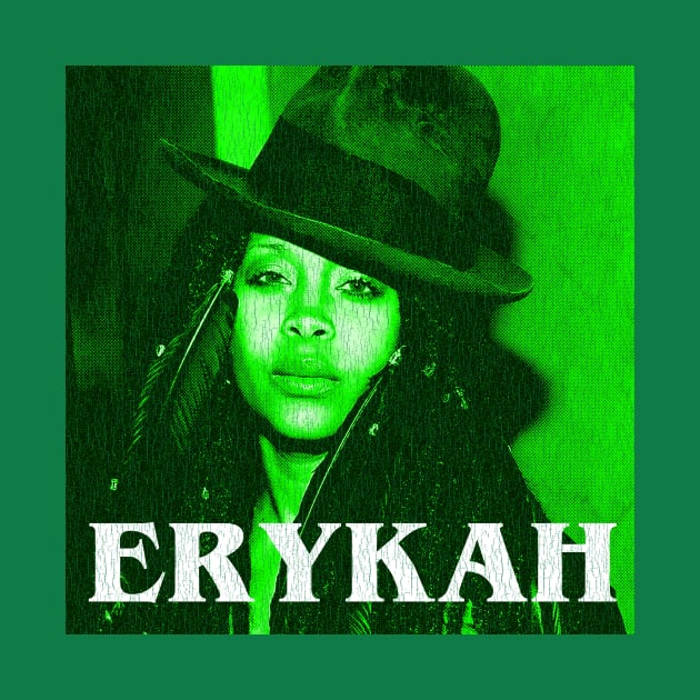 Erykah Badu Neon Green by Oges Rawon