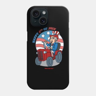 Tractor Critters 4th of July Phone Case