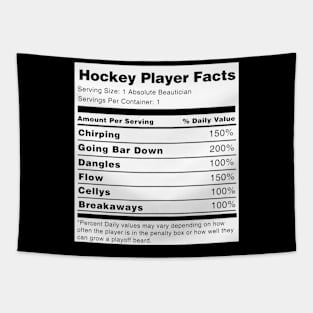 Hockey Player Facts Tapestry
