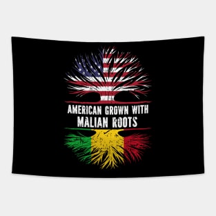 American Grown with Malian Roots USA Flag Tapestry