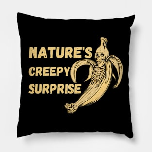 Banana Skeleton - Nature's Creepy Surprise Pillow