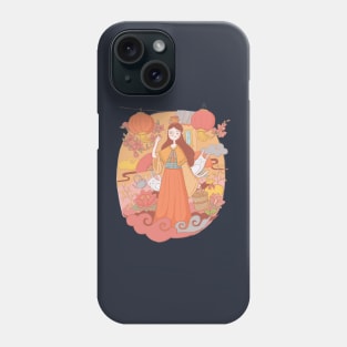 Mid autumn festival illustration Phone Case