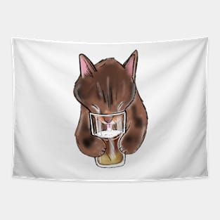 Coffee Kitty Tapestry