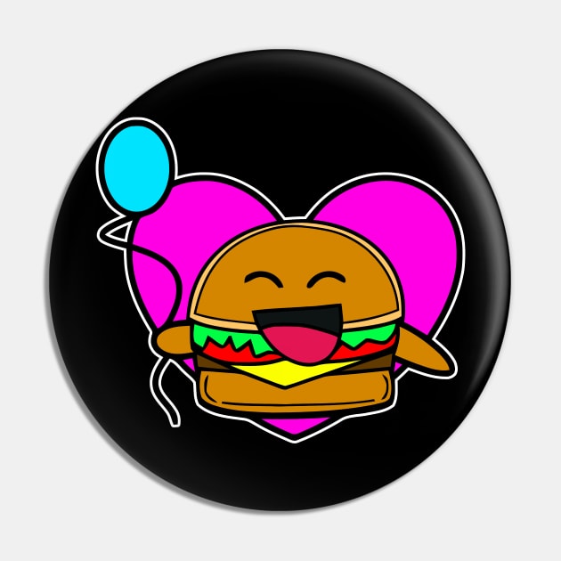 Cheeseburger Happy Meal Fast Food Gift Pin by MaystarUniverse