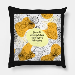 The splendid, silent sun - Walt Whitman Pillow