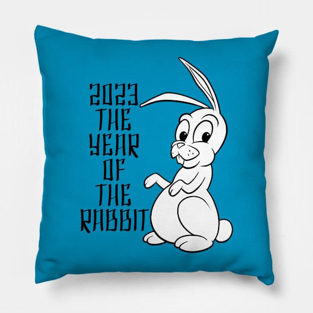 2023 Year of the Rabbit Pillow by Generic Mascots