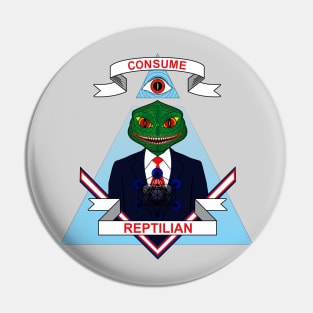 Consume Reptilian Pin