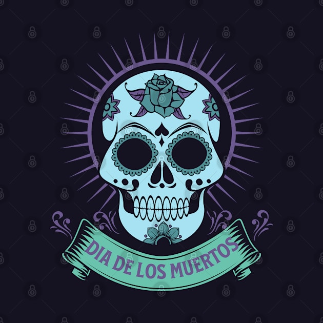 Day of the Dead Dia De los Muertos Skull by Scar