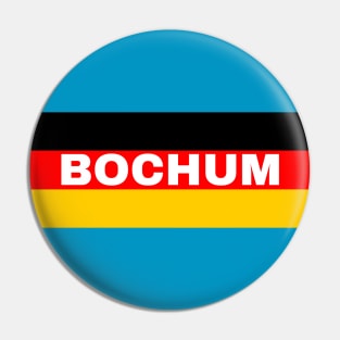 Bochum City in German Flag Pin