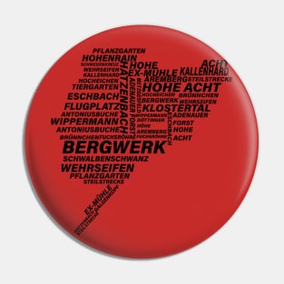 Nordschleife Word Cloud Pin