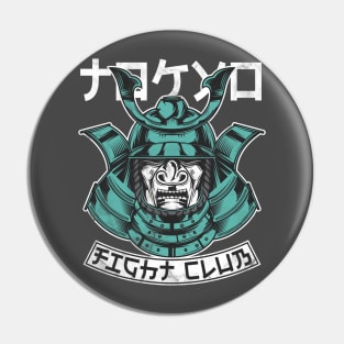 Samurai Fight Club Distressed Pin