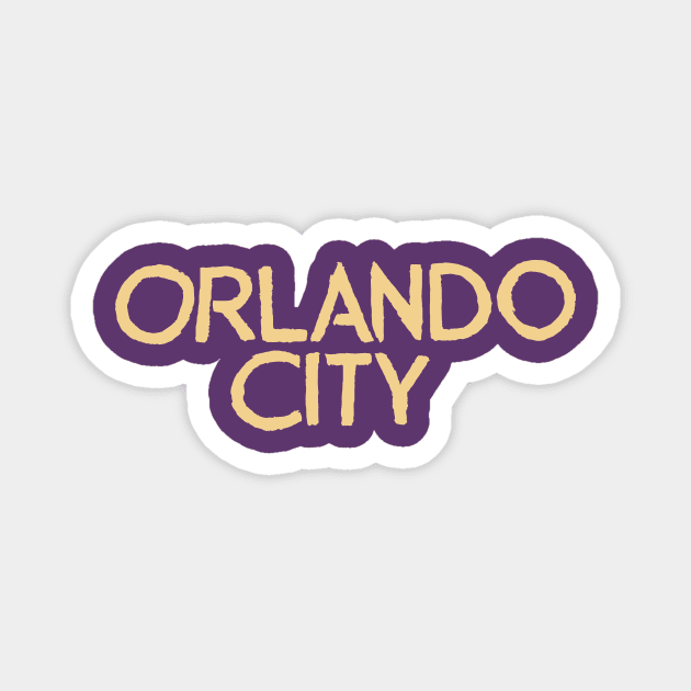 Orlandoooo City Soccer Club Magnet by Very Simple Graph