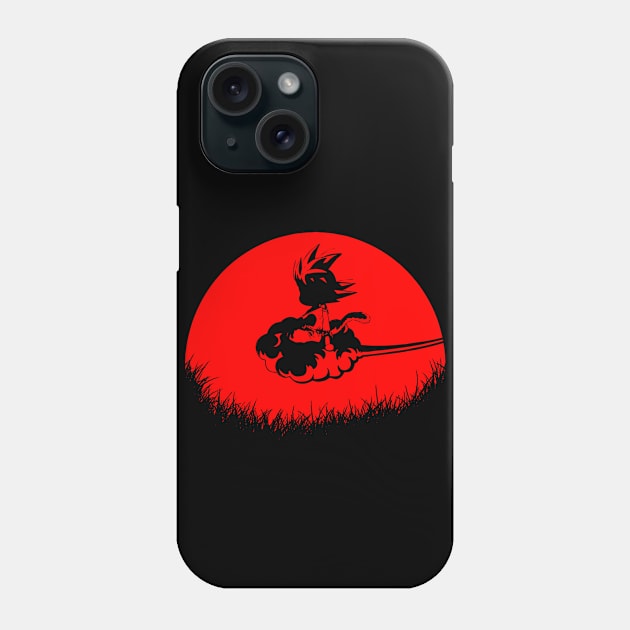 Red Moon Flying Cloud Phone Case by epyongart