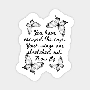 Now fly- Aesthetic Rumi Quote Magnet