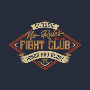 Classic No Rules Fight Club T-Shirt