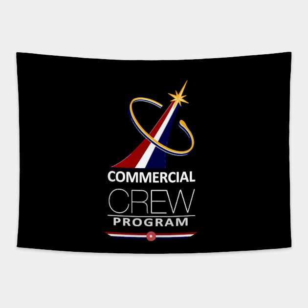 Exculsive!! Commercial Crew Program Flight Suit Patch Tapestry by Spacestuffplus