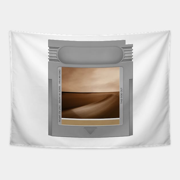 Small Craft on a Milk Sea Game Cartridge Tapestry by PopCarts