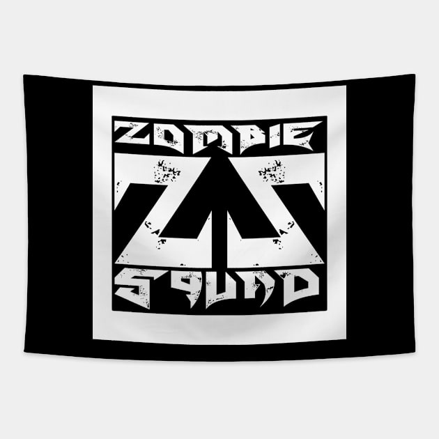 Zombie Squad ZS Blade (White) Tapestry by Zombie Squad Clothing