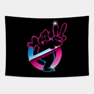 Ghostbusters - Neon retro Tapestry
