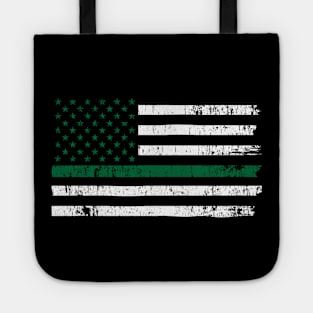 St Patricks Vintage Irish USA Flag T-Shirt Tote