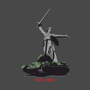 Tank T-34-85 and the monument "Motherland" T-Shirt