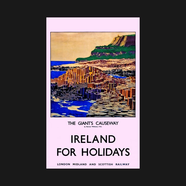 Vintage LMS Giants Causeway Poster by Random Railways