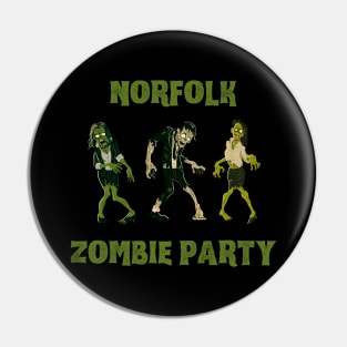Norfolk Zombie Party - Green Pin