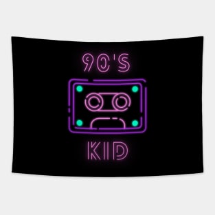 90s kid Neon Retro Tapestry