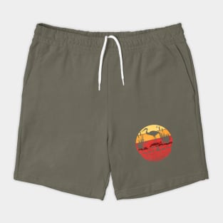 World Wetlands Day Retro Sunset Shorts