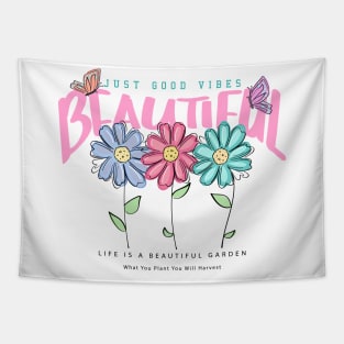 JUST GOOD VIBES Tapestry